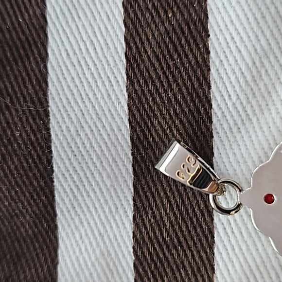 Large Sterling Silver Pink Cameo and Multi-Coloured Gems Pendant - Picture 3 of 3